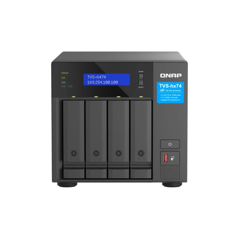 QNAP TVS-H474 | Storage ZFS 4 Baias | Desempenho Enterprise - Imagem 2