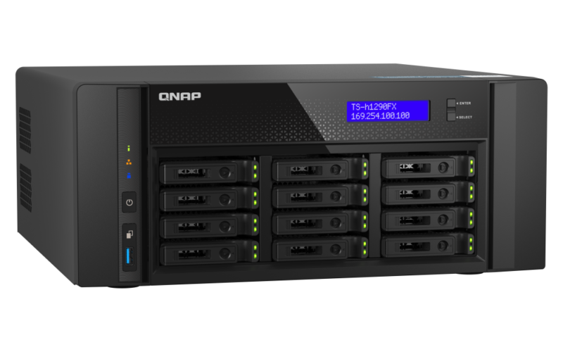 QNAP TS-h1290FX-7232P-64G - Storage NAS Enterprise All-Flash 12 Baias NVMe - Image 4