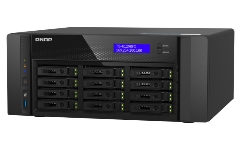 QNAP TS-h1290FX-7232P-64G - Storage NAS Enterprise All-Flash 12 Baias NVMe - Image 3