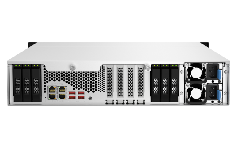 QNAP TS-h1887XU-RP-E2336-32G - Storage Enterprise ZFS 18 Baias com Intel Xeon Hexa-Core - Imagem 2