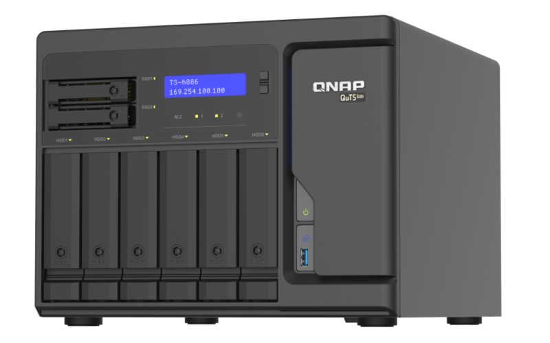 TS-h886-D1602-8G - Storage NAS Enterprise com Intel® Xeon® D-1602 e Sistema QuTS hero