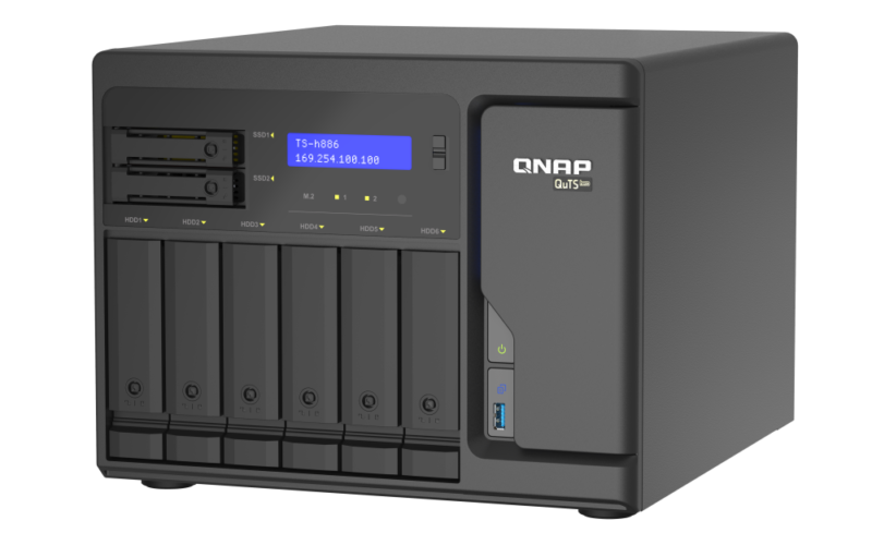 TS-h886-D1602-8G - Storage NAS Enterprise com Intel® Xeon® D-1602 e Sistema QuTS hero - Image 3