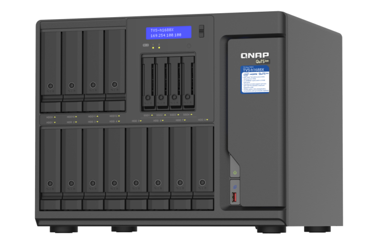 TVS-h1688X-W1250-32G - Storage NAS Enterprise 16 Baias com Intel Xeon W-1250