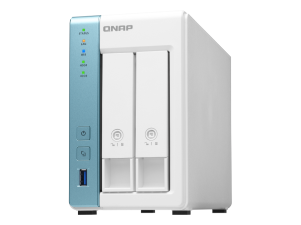 Servidor NAS QNAP TS-231K, 2 Baias, Quad-Core 1.7GHz, 1GB RAM DDR3, Branco