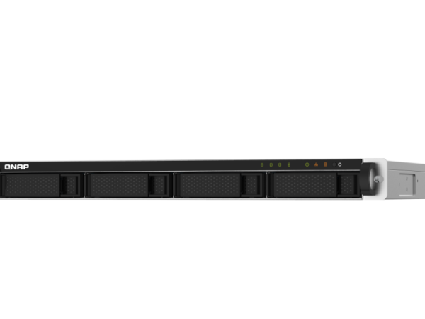 Servidor NAS QNAP TS-432PXU-RP-2G com 4 Baias, 2GB RAM, 10GbE SFP+, PCIe e Fonte Redundante