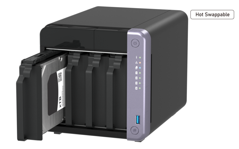 QNAP TS-432X-4G NAS 4 Baias, Quad-Core, 4GB RAM, 10GbE e 2x 2.5GbE - Imagem 3
