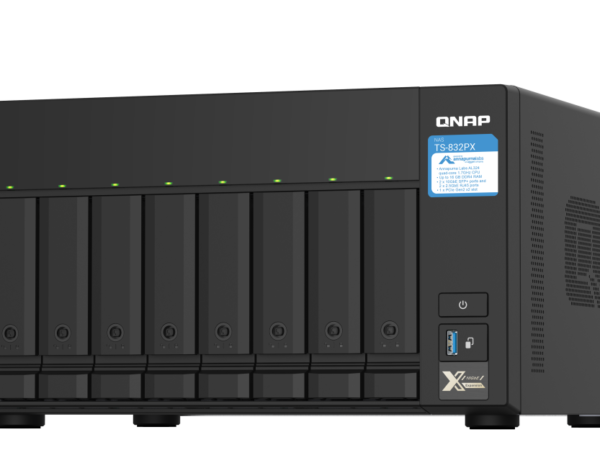 QNAP TS-832PX-4G NAS 8 Baias, Quad-Core 1,7GHz, 4GB RAM, 10GbE + 2,5GbE, PCIe
