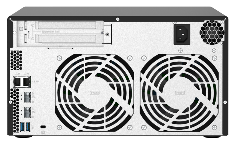 QNAP TS-832PX-4G NAS 8 Baias, Quad-Core 1,7GHz, 4GB RAM, 10GbE + 2,5GbE, PCIe - Imagem 2