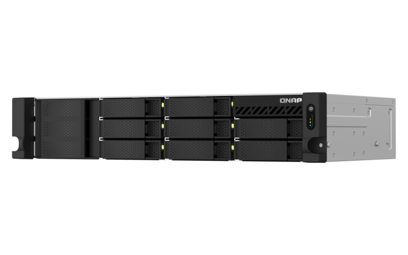 QNAP TS-864eU-RP NAS Rackmount 8 Baias, Intel Celeron N5095, 2.5GbE, Fonte Redundante