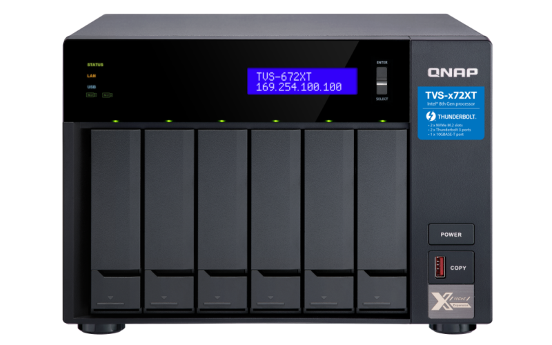 QNAP TVS-672XT-i5-8G (Legacy) - NAS de Alto Desempenho com Intel Core i5 e Thunderbolt 3 | Vircos - Image 9