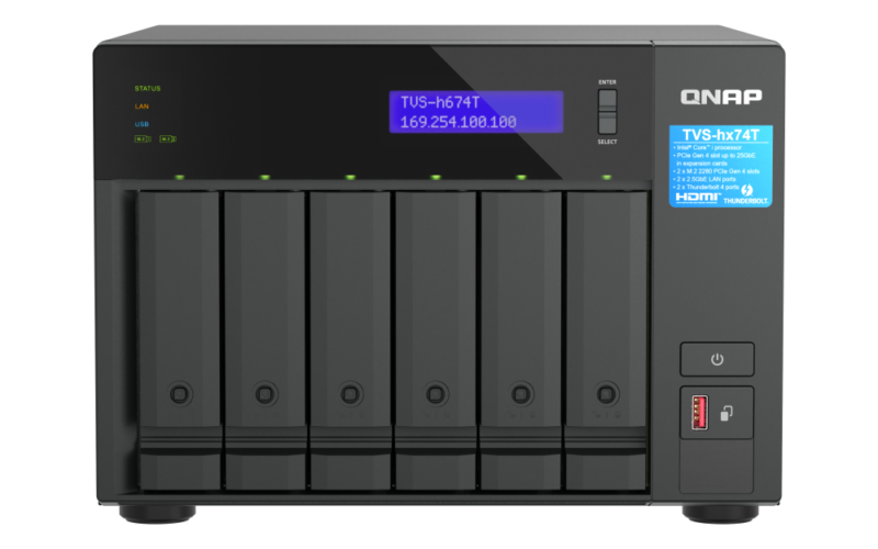 QNAP TVS-h674T-i5-32G - NAS Profissional com Thunderbolt 4 e Intel Core i5 para Criadores de Conteúdo | Vircos - Imagem 6