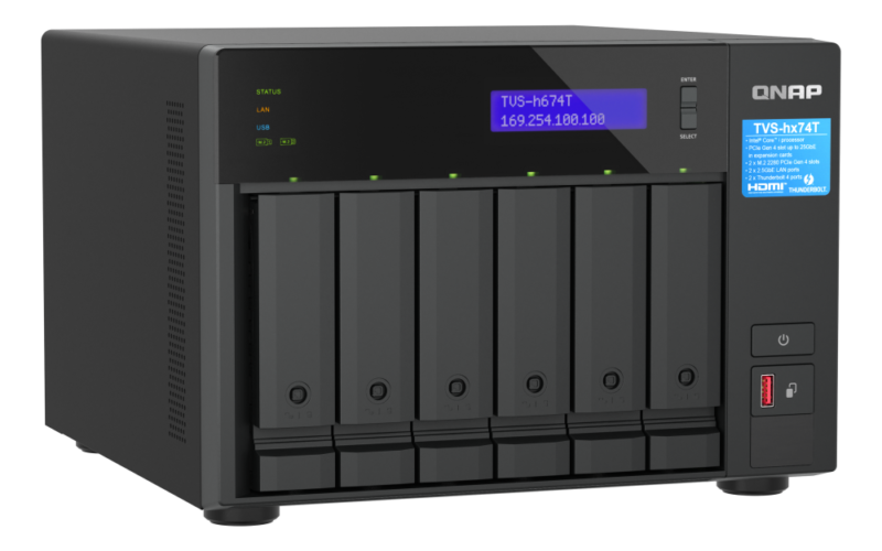 QNAP TVS-h674T-i5-32G - NAS Profissional com Thunderbolt 4 e Intel Core i5 para Criadores de Conteúdo | Vircos - Imagem 4