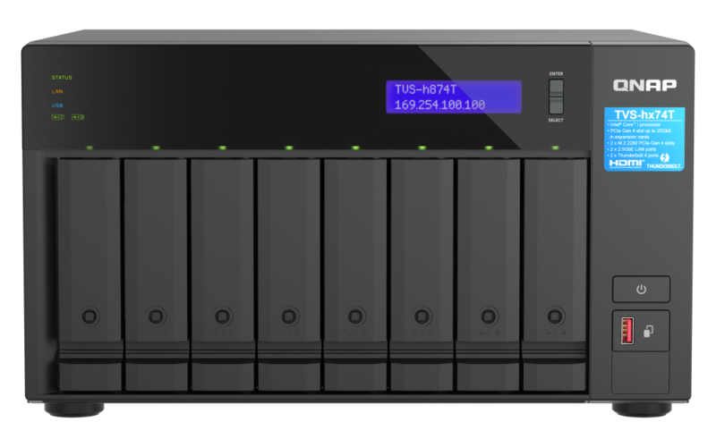QNAP TVS-h874T-i9-64G - Storage NAS Thunderbolt 4 com Intel Core i9 | Vircos - Image 5