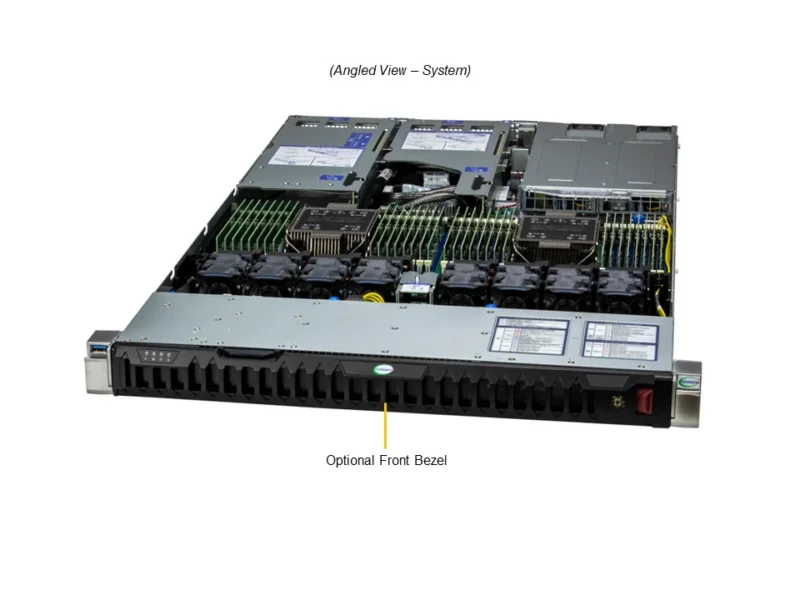 Servidor Supermicro SuperServer SYS-121H-TNR 1U, 8 Baias NVMe/SAS/SATA, Dual Xeon Gen 5/4, PCIe 5.0, NVIDIA Gold - Imagem 7