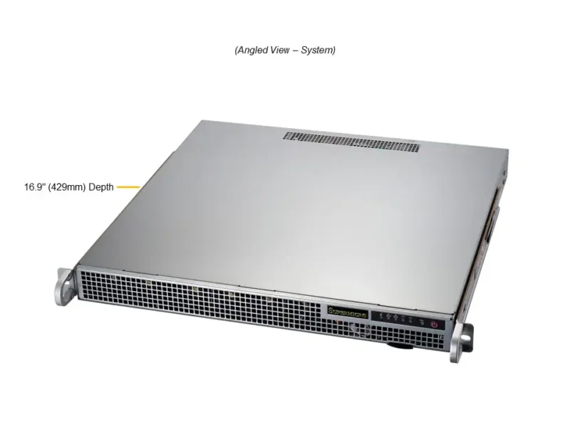 Servidor Supermicro A+ AS-1015A-MT 1U, AMD EPYC/Ryzen, 4 Baias SATA, PCIe 5.0, DDR5 - Imagem 6