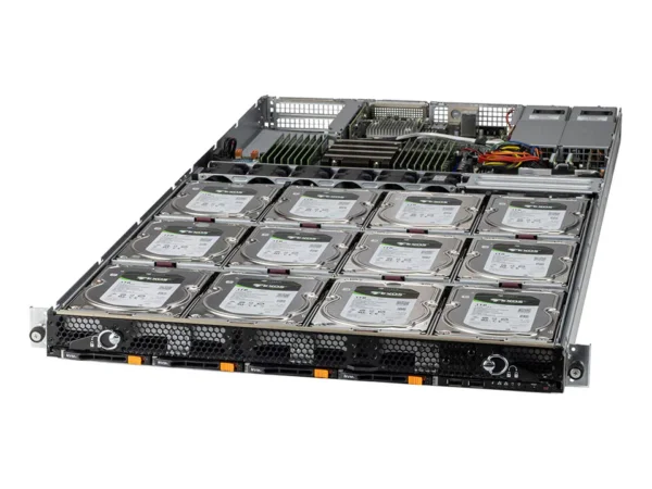 Servidor Supermicro A+ ASG-1014S-ACR12N4H 1U AMD EPYC, 12x 3.5" SAS/SATA, 4x NVMe, Dual 10G, PCIe 4.0, Redundante