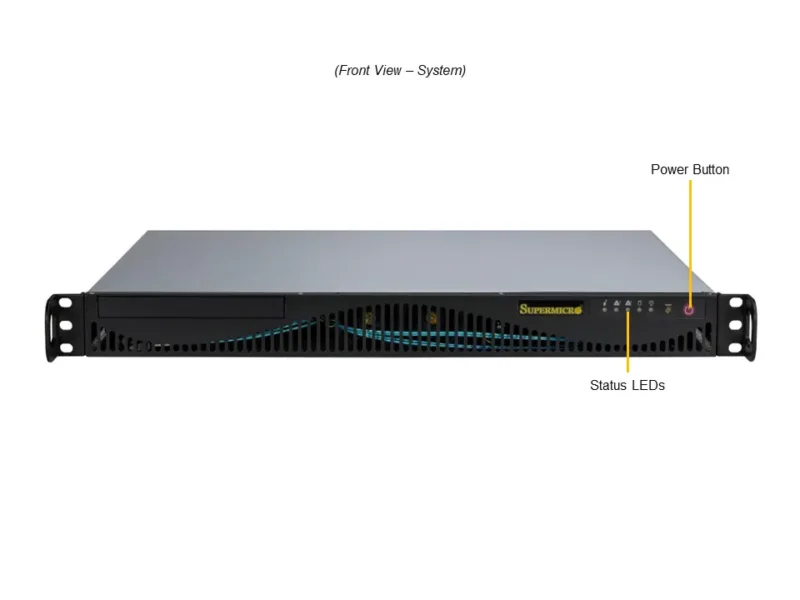 Servidor Supermicro SuperServer SYS-511R-ML 1U com Xeon E-2400, DDR5 ECC e Fonte 350W Platinum - Imagem 4