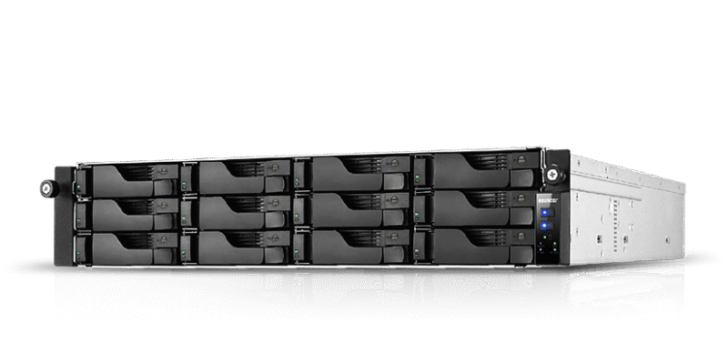 NAS Asustor LOCKERSTOR 12R Pro AS7112RDX Xeon E-2224 12 Baias ECC 8GB RAM Expansível 128GB