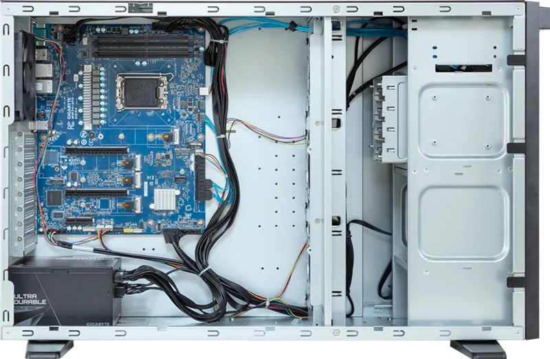 Gigabyte W733-W30-AA01 GPU Workstation – Intel® Core™ 14ª/13ª/12ª Geração, 1x PCIe Gen5 GPU, DDR4, W680 Chipset - Imagem 4