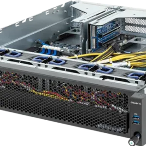 Servidor Edge GIGABYTE E243-E30-AAV1 – AMD EPYC 8004, 2U, 2x PCIe Gen5 GPUs, Fonte 1600W Titanium