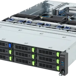 Servidor GIGABYTE R263-Z35-AAL1 com AMD EPYC 9005/9004, 3 GPUs PCIe Gen5, 2U, Fonte 2700W Titanium