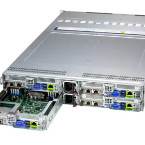 Servidor Supermicro BigTwin SYS-222BT-HNR 2U 4 Nós, 6x NVMe por Nó, Xeon 6700/6500, DDR5, Redundante