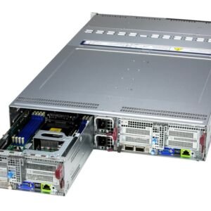 Servidor Supermicro BigTwin SYS-622BT-DNC8R 2U 2 Nós, Xeon 6700/6500, 6x NVMe por Nó, DDR5, OCP 3.0, PCIe 5.0