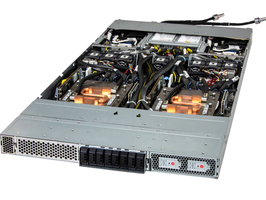 GPU ARS-111GL-DSHR-LCC – 1U 2-Node NVIDIA GH200 Grace Hopper com H100 GPU e Liquid Cooling