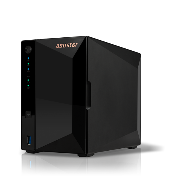 NAS ASUSTOR Drivestor 2 Pro AS3302T v2 – 2 Baias, Quad-Core 1.7GHz, 2GB DDR4, 2.5GbE