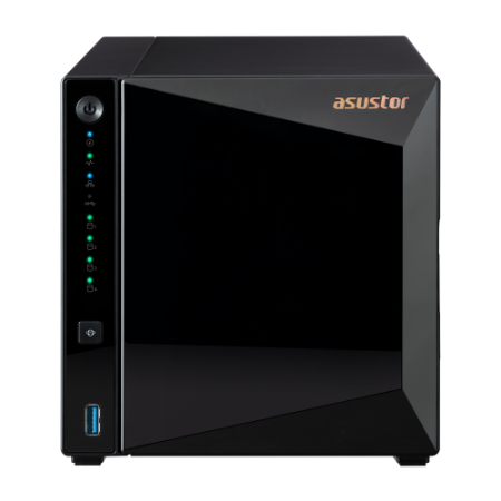 NAS ASUSTOR Drivestor 4 Pro AS3304T – 4 Baias, 2.5GbE, 2GB DDR4, ARM Quad-Core - Imagem 3
