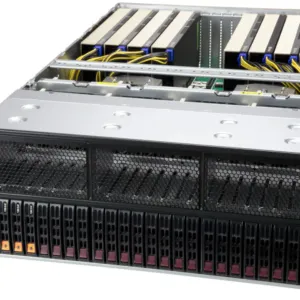 Servidor Supermicro A+ AS-4124GS-TNR+ com Suporte para 8 GPUs, 2x AMD EPYC, até 8TB DDR4 ECC