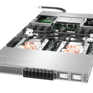 Supermicro GPU SuperServer ARS-111GL-DNHR-LCC | 1U 2-Node com NVIDIA GH200 Grace Hopper, H100 GPU e Resfriamento Líquido