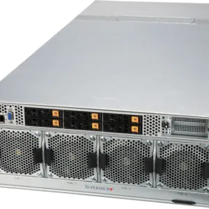 Supermicro SuperServer SYS-420GP-TNAR+ com 8 GPUs NVIDIA HGX A100, 32 slots DIMM, fontes 3000W, 4U Rackmount