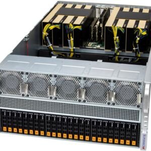Supermicro SuperServer SYS-522GA-NRT com até 10 GPUs PCIe, Xeon 6900, DDR5, 24x NVMe, 5U