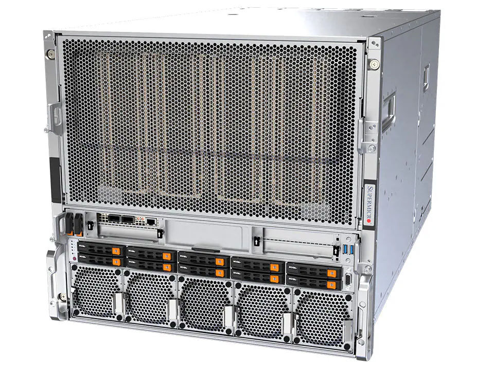 Supermicro GPU SuperServer SYS-A21GE-NBRT – 8x NVIDIA B200, Dual Xeon, 10U Rackmount