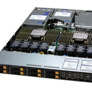 Servidor Supermicro SuperServer SYS-122H-TN 1U Dual Socket Xeon, até 8TB DDR5, 8 Baias NVMe/SAS/SATA
