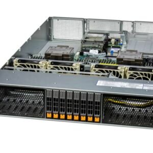 Servidor Supermicro SYS-221H-TNR 2U Dual Xeon 5ª/4ª Geração, 32x DDR5, 8 Baias NVMe/SAS/SATA, 4x PCIe 5.0 x16