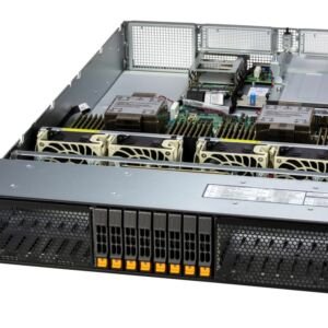Servidor Supermicro SYS-222H-TN 2U | 8 Baias NVMe/SATA/SAS | Xeon 6700/6500 | Até 8TB DDR5 ECC