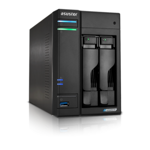 NAS ASUSTOR Lockerstor 2 Gen2 AS6702T com Intel Celeron N5105, 4GB DDR4, 2 Baias, 4 Slots M.2 e 2x 2.5GbE