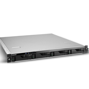 NAS Asustor Lockerstor 4RS/4RD AS6504RS/AS6504RD, 4 Baias, Intel Atom C3538, 8GB DDR4, 4x USB 3.2, 4x LAN (2x 2.5GbE), Fonte Redundante