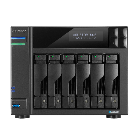 NAS ASUSTOR LOCKERSTOR 6 Gen2 AS6706T – Intel Celeron N5105, 8GB DDR4, 6 Baias, 4x M.2 NVMe, 2x 2.5GbE - Imagem 2