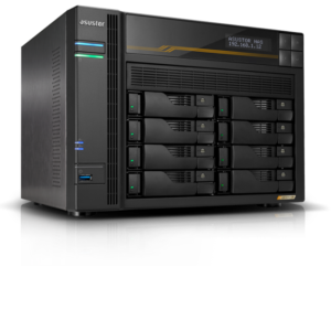 NAS Asustor LOCKERSTOR 10 Gen3 AS6810T, 10 Baias, Ryzen V3C14, 16GB ECC DDR5, Dual 10GbE