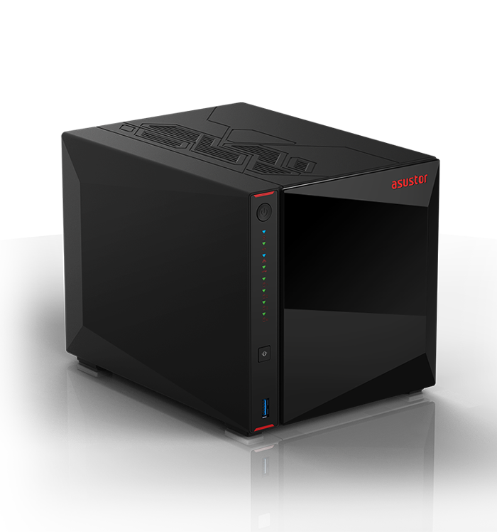 NAS NIMBUSTOR 4 Gen2 (AS5404T) Intel Celeron N5105, 4 Baias, 4GB RAM, 2x 2.5GbE, HDMI, M.2 NVMe