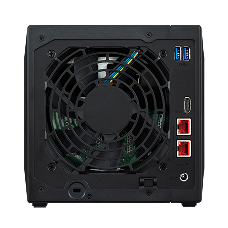 NAS NIMBUSTOR 4 Gen2 (AS5404T) Intel Celeron N5105, 4 Baias, 4GB RAM, 2x 2.5GbE, HDMI, M.2 NVMe - Imagem 2