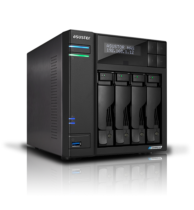 NAS ASUSTOR LOCKERSTOR 4 Gen2 AS6704T – 4 Baias, Intel Celeron N5105, 4GB DDR4, 2x 2.5GbE