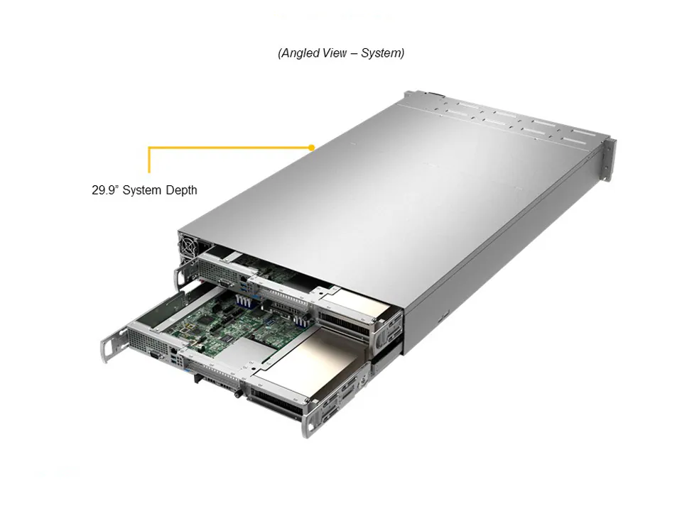 Servidor Supermicro A+ AS-2114GT-DNR 2U AMD EPYC com Suporte para até 3 GPUs por Nó - Imagem 5