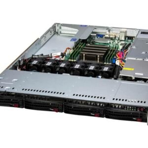 Servidor Supermicro A+ AS-1015SV-WTNRT 1U com AMD EPYC 8004, 4 Baias Hot-Swap NVMe/SAS/SATA, 2x 10GbE, DDR5 até 768GB