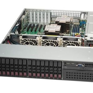 Servidor Supermicro SYS-221P-C9R 2U, Dual Xeon 4ª/5ª Gen, 16x DIMM DDR5, 16 Baias 2.5", PCIe 5.0, 1200W Redundante