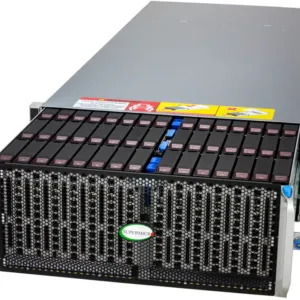 Servidor Supermicro SSG-542B-E1CR60 4U 60 Baias SAS/SATA, Xeon E, DDR5, PCIe 5.0, Fonte Redundante