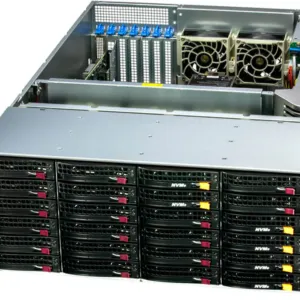 Servidor Supermicro SSG-641E-E1CR24L 4U 24 Baias 2x Xeon, 4TB DDR5, 10GbE